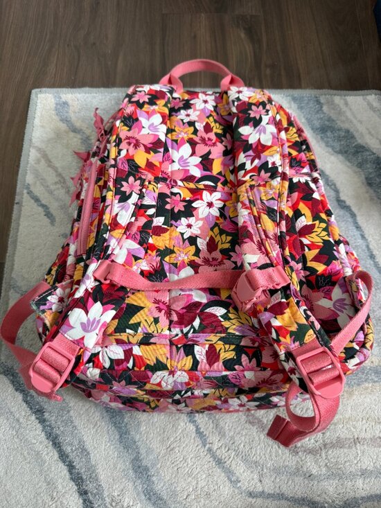 Vera Bradley Campus Backpack and Crossbody Lunchbox Pink Floral Pattern main image 9